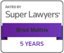 Rated By Super Lawyers | Brad Mathis | 5 Years